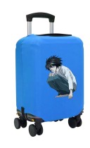 Чехол на чемодан L - Тетрадь смерти (Death note) синий №1