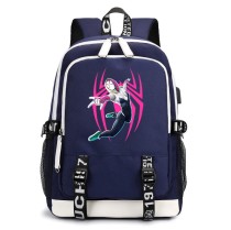 Рюкзак Гвен Стейси (Gven Stacy) синий с USB-портом №1