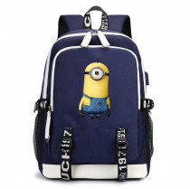 Рюкзак Миньон синий с USB-портом №3