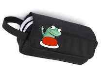 Пенал ящерица с кнопкой (Элио) чёрный №1