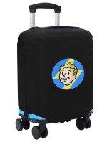 Чехол на чемодан L - Фоллаут (Fallout) черный №1