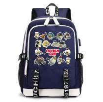 Рюкзак Чикен Ган (Chicken Gun) синий с USB-портом №3