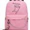 Рюкзак с Котиком розовый с цепью №4