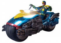 Фигурка Судья Дредд с байком — Mezco Toyz One:12 Collective 1:12 Judge Dredd with Lawmaster Bike