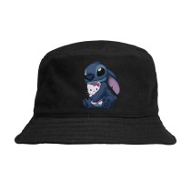 Панама Стич с Китти (Stitch) черная №1