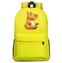 Рюкзак Капибара медитирует (Capybara) желтый №4