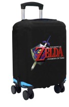 Чехол на чемодан S - Зельда (Legend of Zelda) черный №1