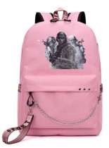 Рюкзак персонажи из игры Call of Duty розовый с цепью №2