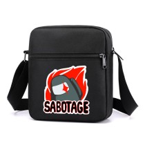 Сумка через плечо Амонг Ас (Among Us) черная №1