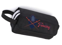 Пенал с логотипом Фехтование (Fencing) чёрный №1