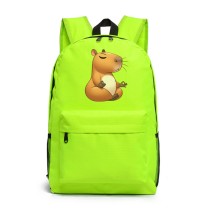 Рюкзак Капибара медитирует (Capybara) зеленый №4
