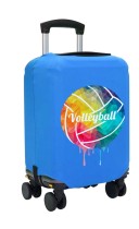 Чехол на чемодан S - Волейбол (Volleyball) синий №1