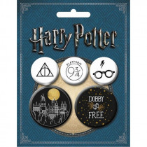 Значки Гарри Поттер (5 шт)