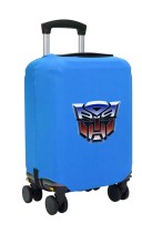 Чехол на чемодан L - Трансформеры (Transformers) синий №2