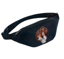 Поясная сумка Тайная жизнь домашних животных черная №2