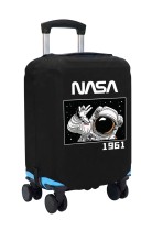 Чехол на чемодан M - Космос (NASA) черный №2