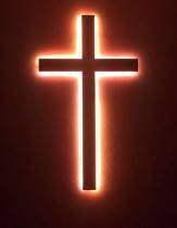 Светильник настенный декоративный Крест с подсветкой - cross