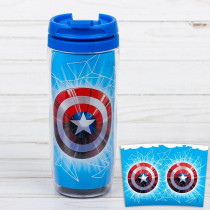 Термостакан "Щит Капитана Америки", Мстители, 350 мл 2955154