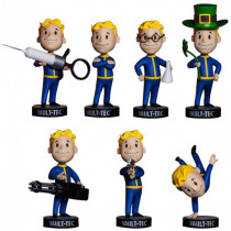 Набор Фигурок Fallout Vault Boy series 3 - Волт-Бой головотрясы 7в1 (12см)