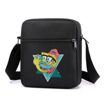 Сумка через плечо Губка Боб - хипстер  (Sponge Bob) черная №1