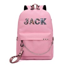 Рюкзак Джек (The Nightmare Before Christmas) розовый с цепью №1