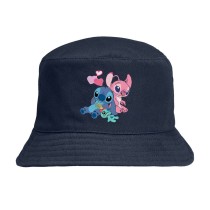 Панама Стич и Ангела (Stitch) синяя №2