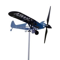 Металлический самолёт NC999BA - флюгер 32см (синий)