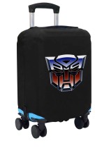 Чехол на чемодан M - Трансформеры (Transformers) черный №2