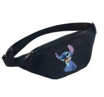 Поясная сумка Стич (Stitch) черная №3