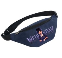 Поясная сумка Уэнсдей (Wednesday) синяя №1