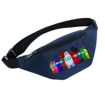 Поясная сумка Амонг Ас (Among Us) синяя №1