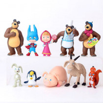Набор фигурок Маша и Медведь (10 шт.)