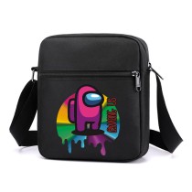 Сумка через плечо герой Амонг Ас (Among Us) черная №4