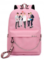 Рюкзак STRAY KIDS розовый с цепью №3