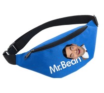 Поясная сумка Мистер Бин (Mr. Bean) голубая №1