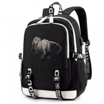Рюкзак Динозавры (Jurassic Park) черный с USB-портом №3