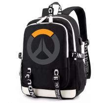 Рюкзак Овервотч (Overwatch) черный с USB-портом №8