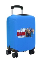 Чехол на чемодан S - Теория большого взрыва (The Big Bang Theory) синий №1