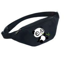 Поясная сумка с Медвежатами (Панда) черная №4