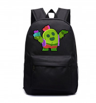 Рюкзак Спайк Браво Старс (Brawl Stars) черный №2