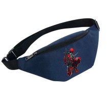 Поясная сумка Дедпул (Deadpool) синяя №1