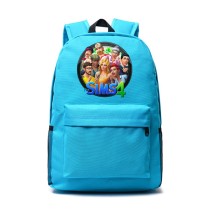 Рюкзак Персонажи Симс (The Sims) голубой №2