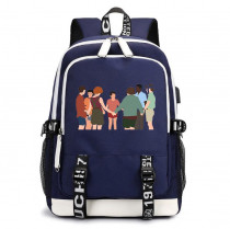 Рюкзак Пеннивайз (Оно) синий с USB-портом №3