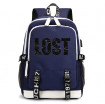 Рюкзак Остаться в живых (Lost) синий с USB-портом №1