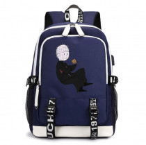 Рюкзак Пинхед (Восставший из ада) синий с USB-портом №2