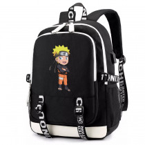 Рюкзак Наруто черный с USB-портом №4