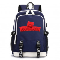 Рюкзак Роблокс (Roblox) синий с USB-портом №1
