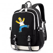 Рюкзак Гомер Симпсон (The Simpsons) черный с USB-портом №1