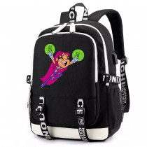 Рюкзак Старфаер (Teen Titans GO) черный с USB-портом №5