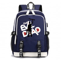 Рюкзак Зловещие мертвецы (Evil Dead) синий с USB-портом №1